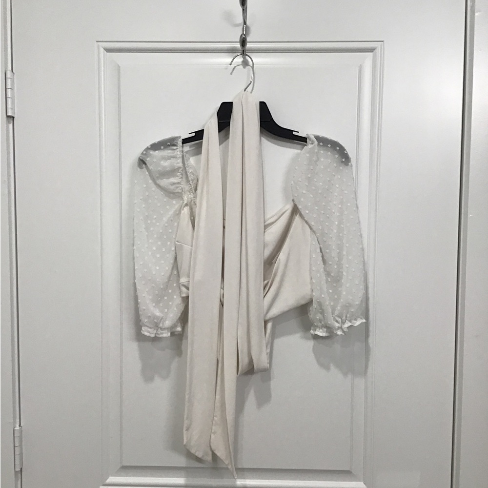 White Wrap Around Shirt